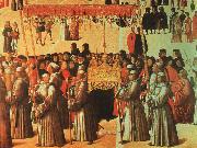 BELLINI, Gentile Procession in the Piazza di San Marco oil painting reproduction